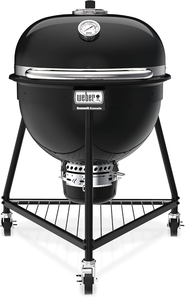 Weber Summit Kamado E6 Charcoal Grill, Black
