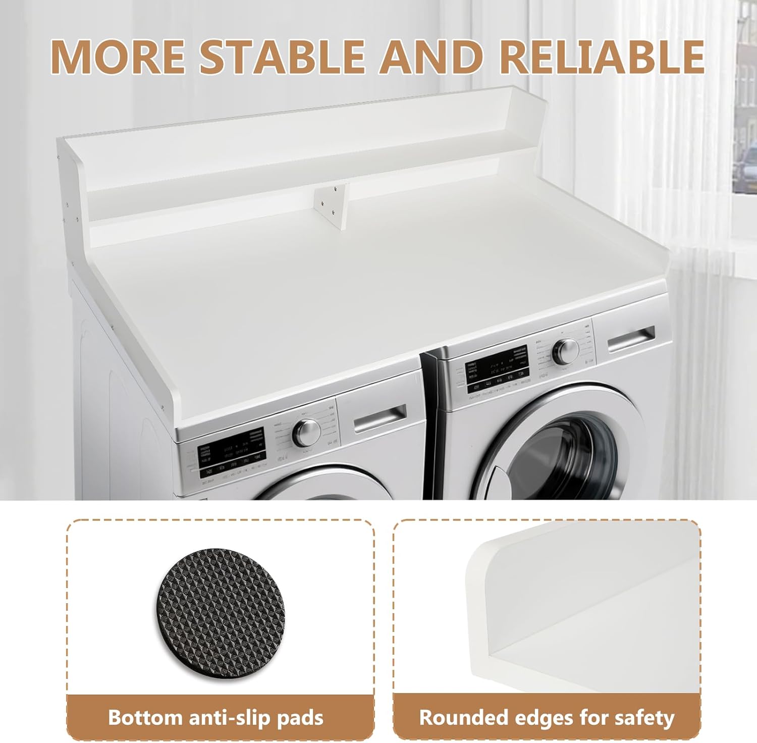 2-Tier Washer and Dryer Countertop,54