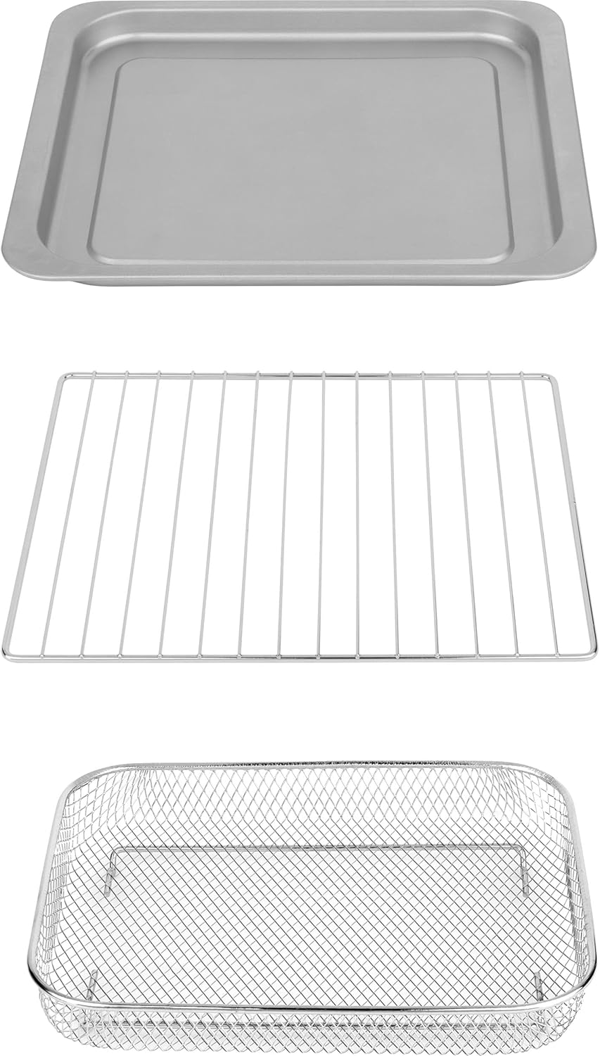 GE Mechanical Air Fryer Toaster Oven + Accessory Set | Convection Toaster with 7 Cook Modes | Large Capacity Oven - Fits 12