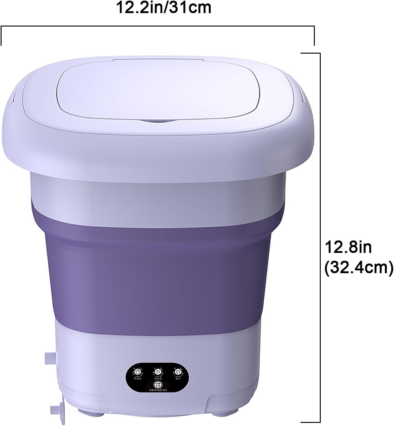 Mini Washer, Washer, for Socks Underwear Baby Clothes,Suitable for Apartment Camping RV Travel Laundry (Size : B)