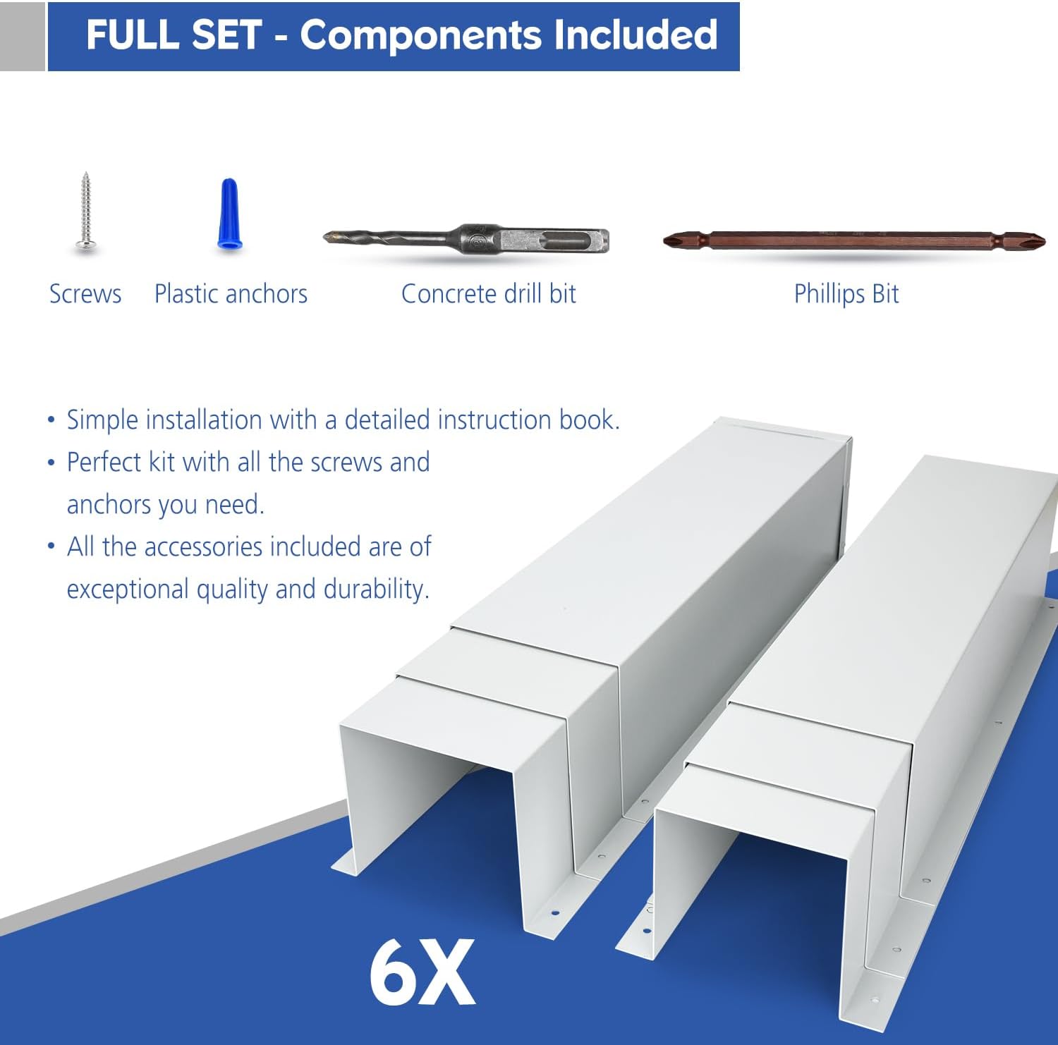 TOPOWN Metal HVAC Lines Cover for Central Air Conditioner 6x4