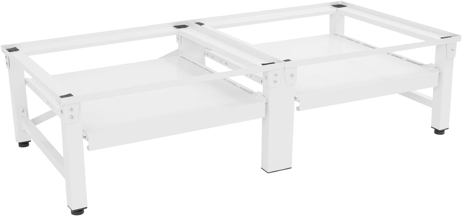 Double Washing Machine Base, Universal Laundry Pedestal, Heavy Duty Metal Washer Dryer Pedestal 49