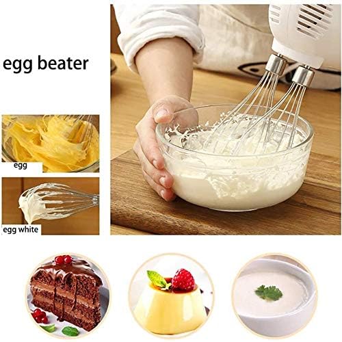 Stand Mixer,Dough Mixer, Stainless Steel Hand Mixer 300W High Power Electric Mixer for Mixing Egg, Cream, Batter, Easy to Manual Blender Egg Beater(002)