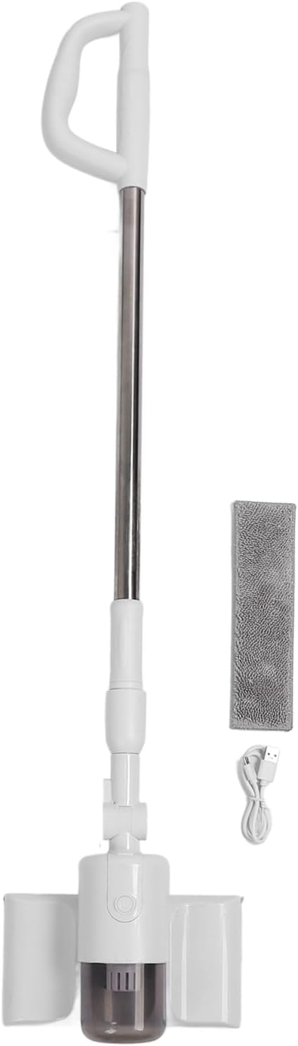 Window Vacuum Cleaner Cordless Rechargeable Handheld,Electric Window Cleaner Tool,with Extension Pole Electric Window Cleaner Tool for Glass Floor Tiles