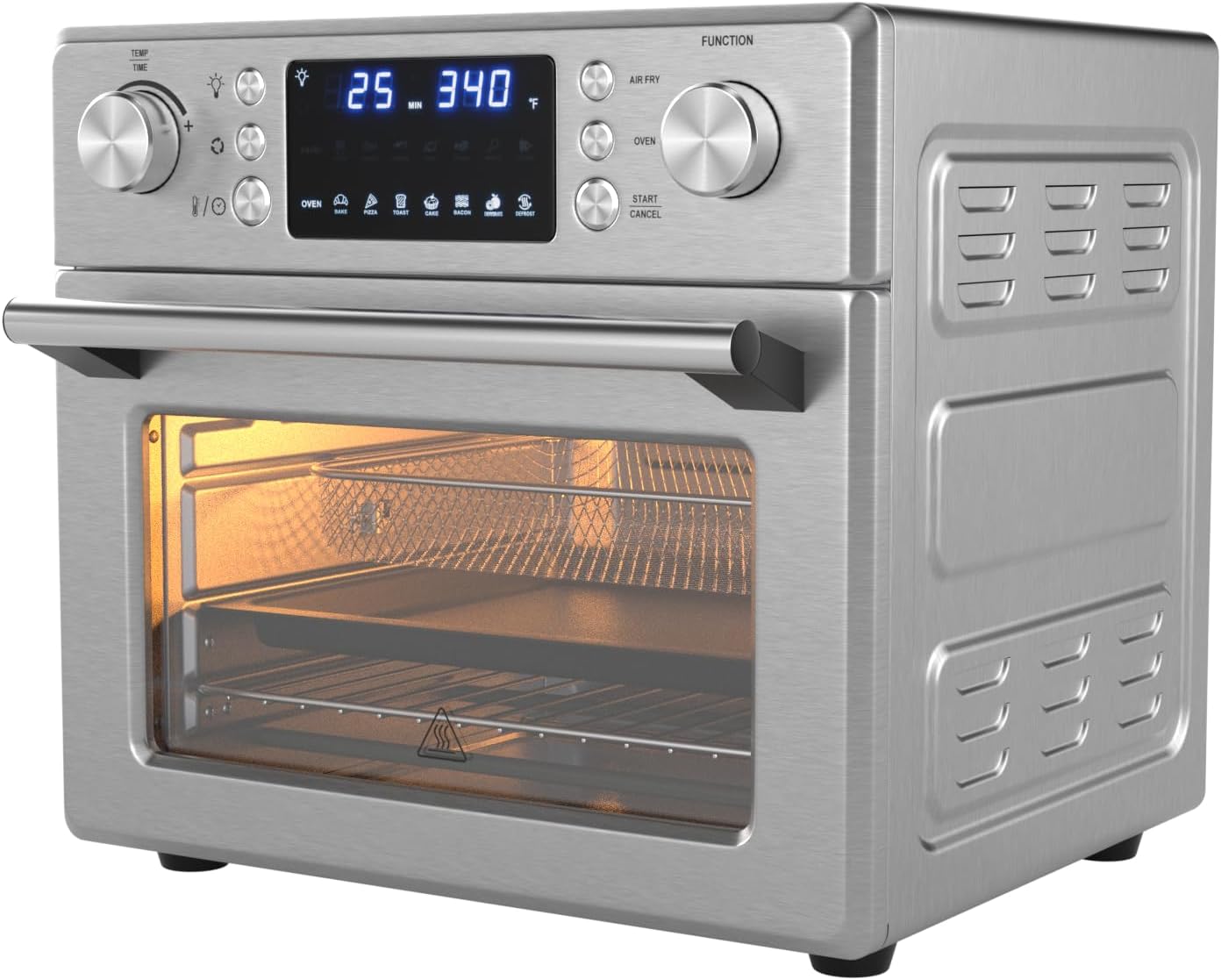 ARLIME 14-in-1 Air Fryer Toaster Oven Combo, 1700W Stainless Steel Countertop Convection Oven with Bake, Rotisserie, Dehydrate & Defrost Functions, 26 QT Large Capacity, 60-Minute Timer & Accessories