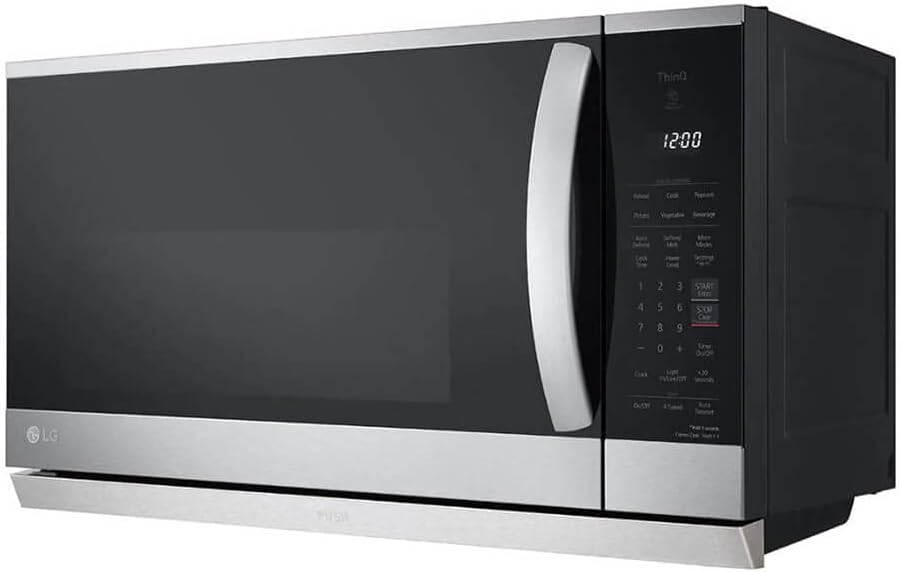 2.1 cu. ft. 30 in. Width PrintProof Stainless Steel 1,050-Watt Smart Over-The-Range Microwave Oven with ExtendaVent 2.0