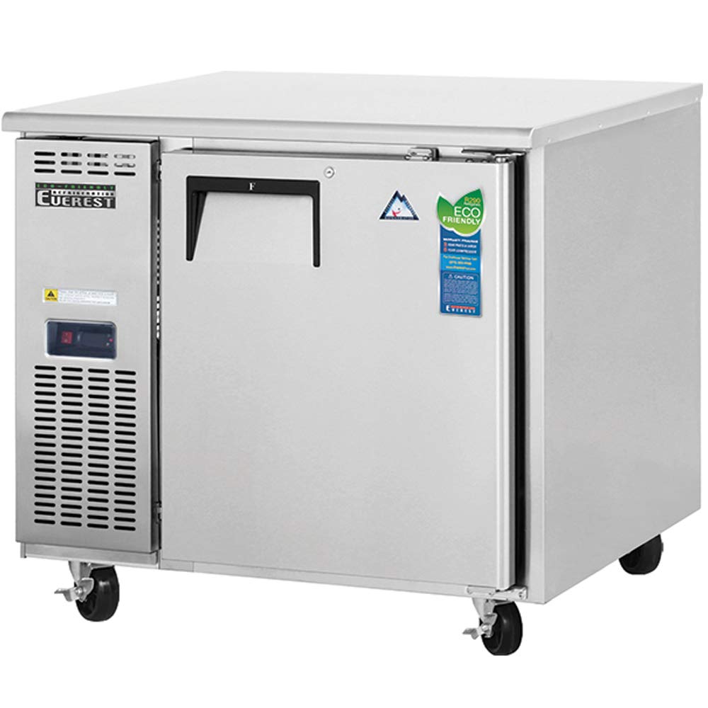 Everest ETF1 Undercounter Worktop Freezer 1 Door, 115v, NSF - 9.0 cu. ft.