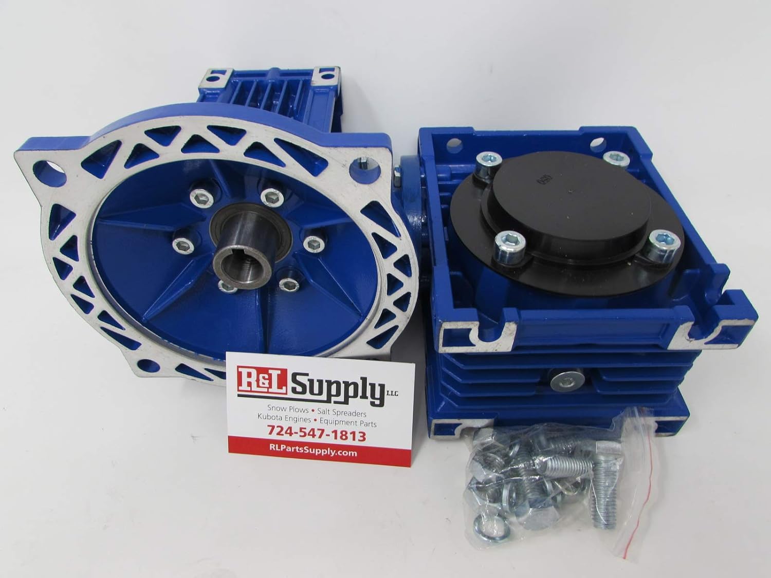 R&L SUPPLY Fisher Steel Caster & Western Striker Salt Spreader Gearbox for Electric Motor 99087