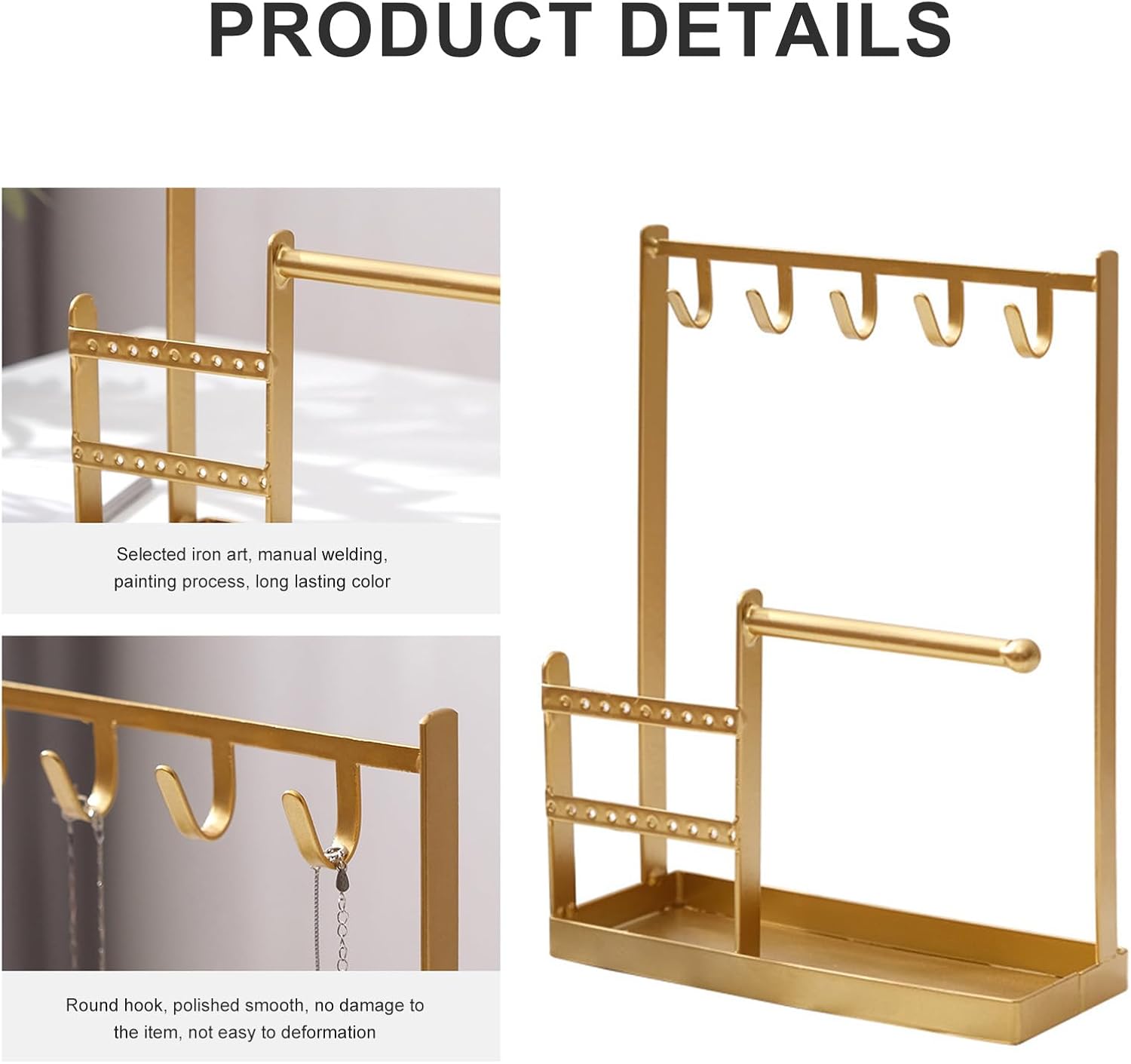 Sturdy and Earring Storage Holder with Easy Installation Ideal for Entryways Bedrooms or Vanity Tables Household Storage