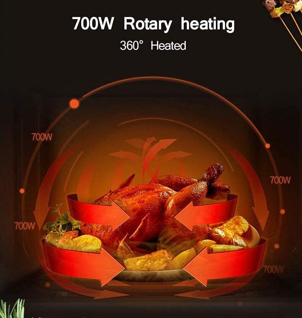 20L Small Multifunctional Microwave Oven - 220V Mechanical Rotating Kitchen Cooker for Steaming Heating Boiling Commodity Code: LXJ-6 (Color : Blue) (Blue) (Blue) Aesthetic and Practical (Blue)