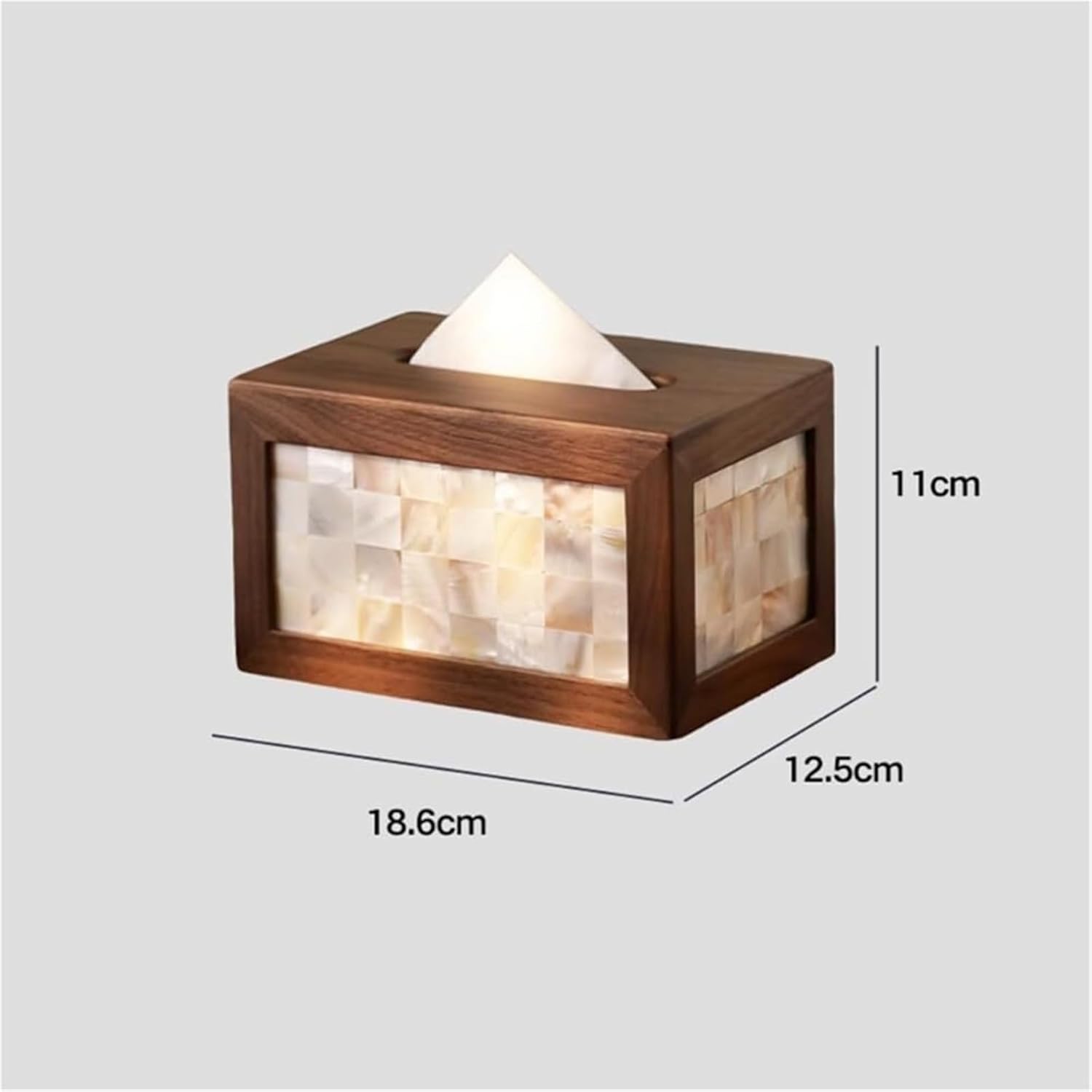 Tissue Box Holders Tissue Holder Retro Household Office Rectangular Paper Box Cover Case Napkin Fun Bathroom Decor(Natural)