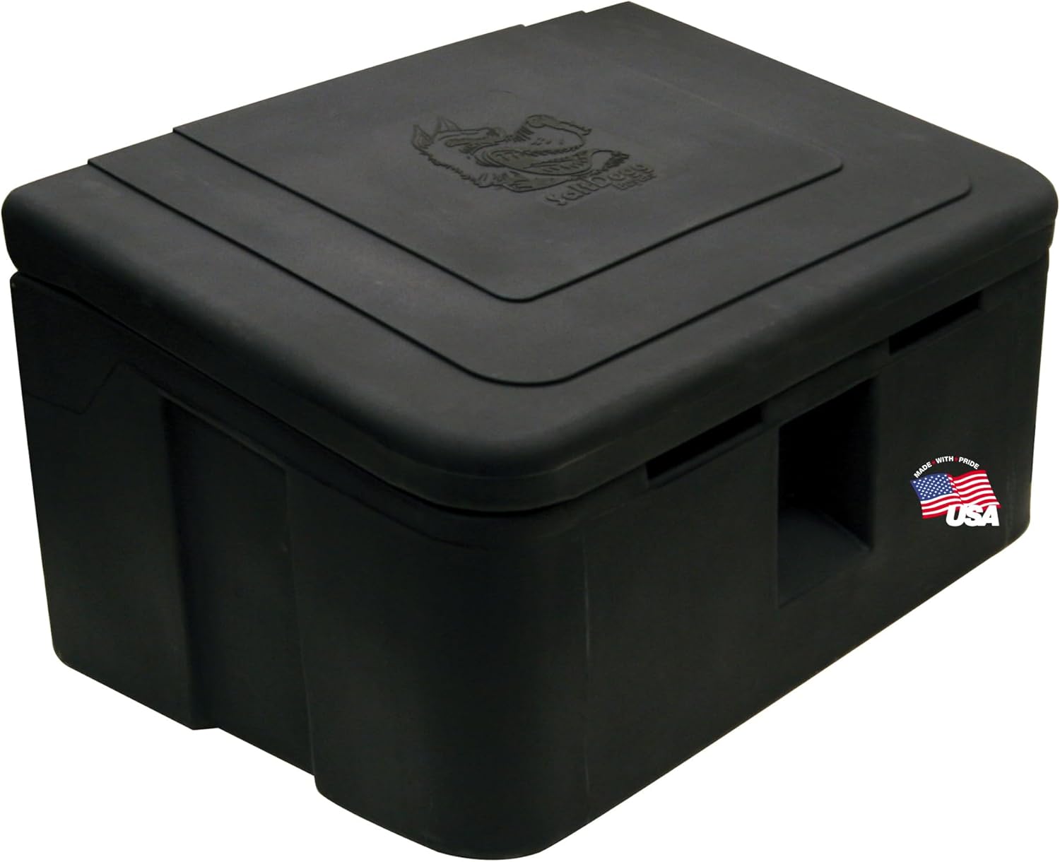 Buyers Products 9031105 Heavy Duty Poly Storage Bin, 35 Gallon Capacity, Multi-Purpose Storage Bin for Salt, Feed, Seed & More, Corrosion-Free Construction