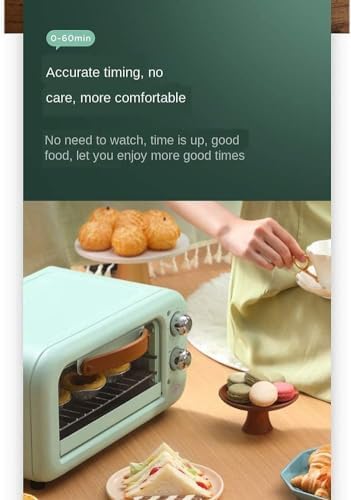 oven mini oven air fryer oven Mini Oven 12L Convection Electric Grill with Temperature Setting 90-230℃ and 60 Mins Timer, 2 Baking Functions,Easy to Clean Toaster Oven Air Fryer,