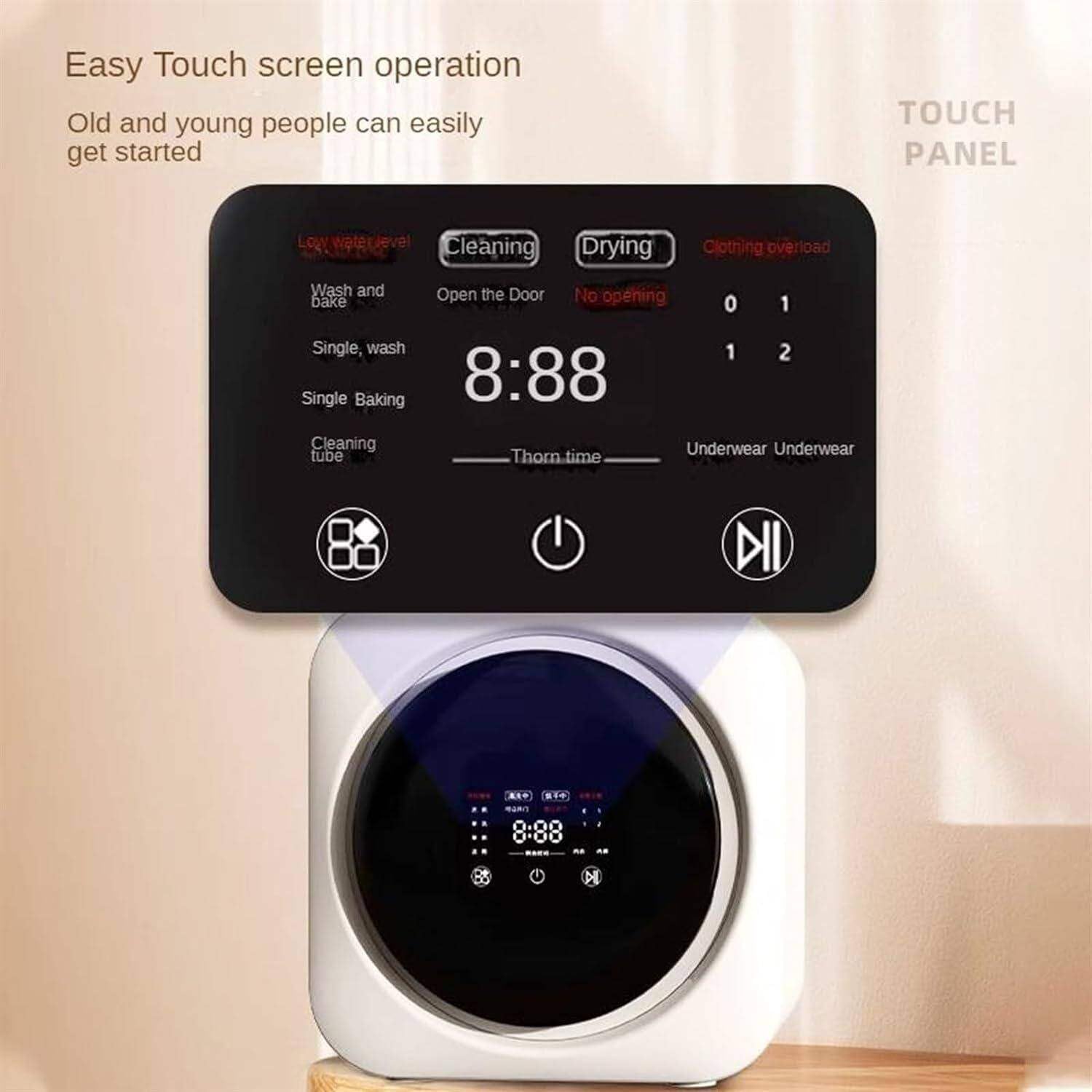 Compact Dryer for Standard Wall Outlet, Small & Small Portable Washer, Washing Machine for Household Use, Portable Washer,Portable Washer and Dryer,for Apartments, Dorm