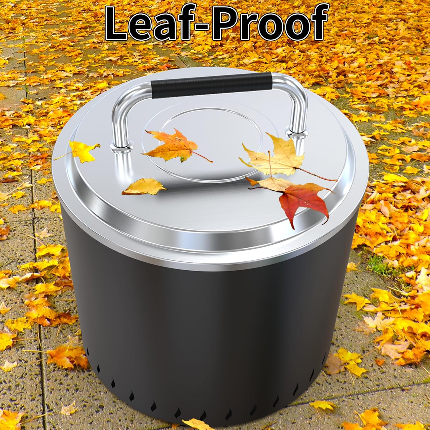 Fire Pit Cover Lid, Firepit Hard Cover for Solo Stove Bonfire 19.5