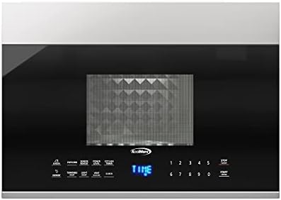 KoolMore 1.3 cu. ft. 24 inch Over The Range Stainless Steel Microwave (KM-MOT-OP1SS), 300 CFM Vent Hood Function, 1000W