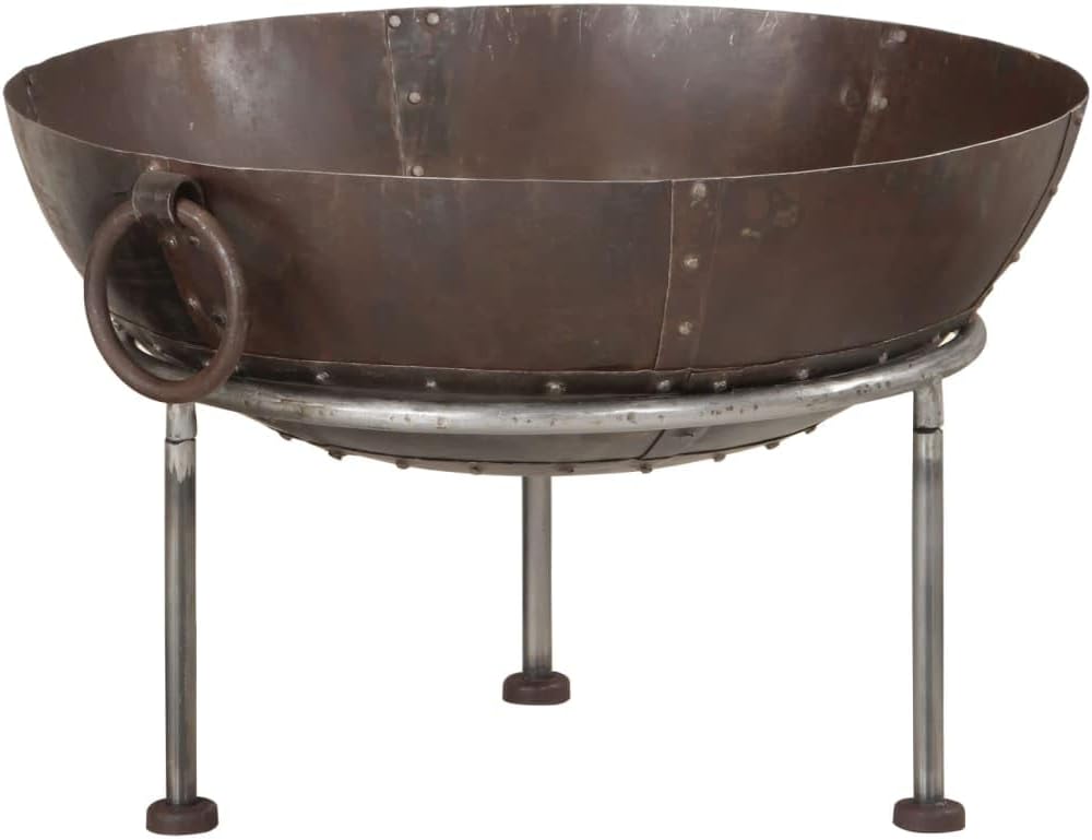 vidaXL Fire Pit 21.7x21.7x15.0 Iron