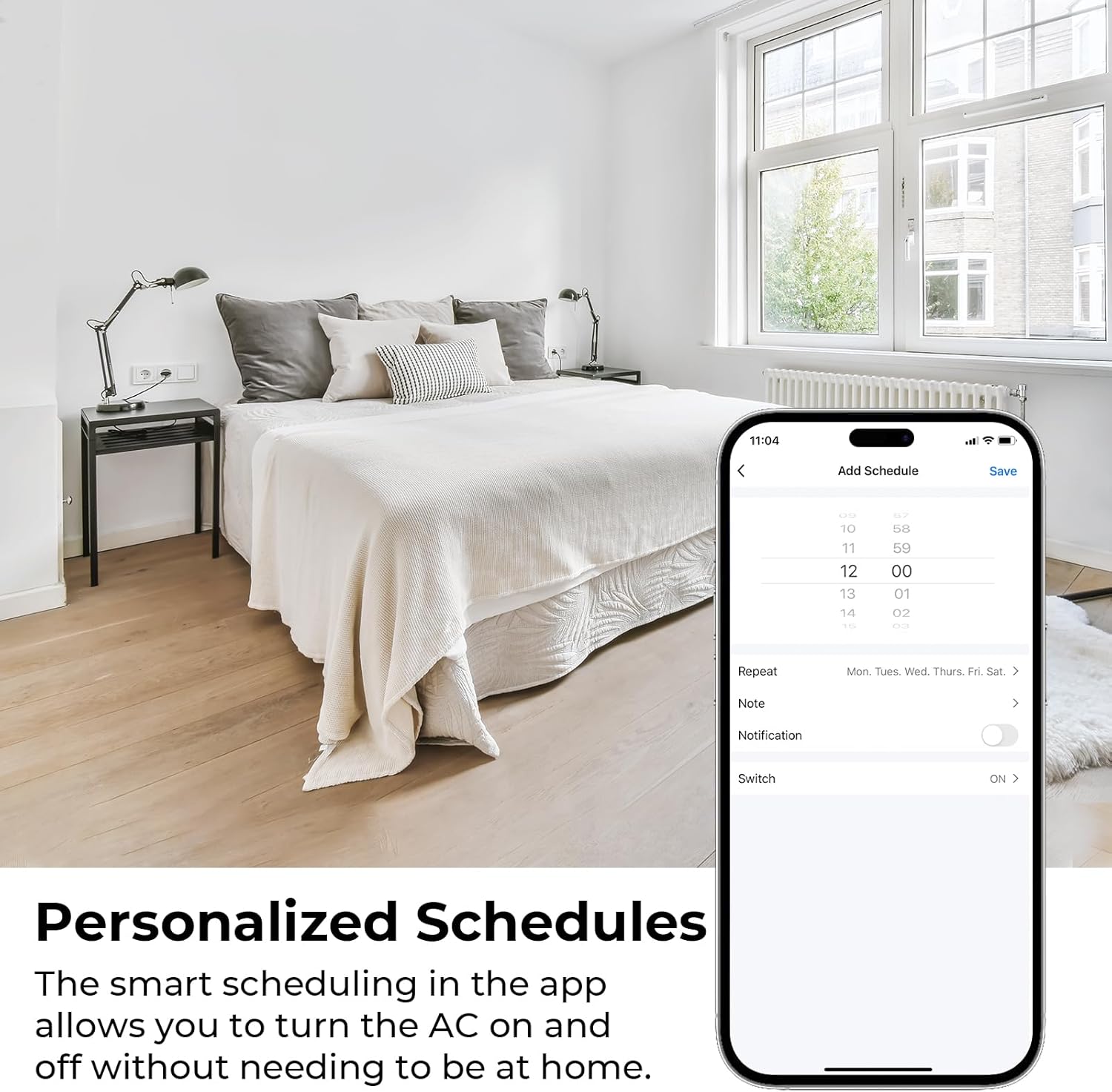 Renogy 14,000 BTU Portable Air Conditioners with Smart WiFi Enabled, Cooling, Dehumidifier, Fan & Sleep Modes 4-in-1 Portable AC w/Remote Control & Window Kit, Cools Up To 700 sq. ft, 1-24H Timers