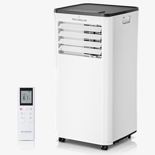 10000 BTU Portable Air Conditioners, 4-in-1 Portable Ac with Cooling, Dehumidifier, Fan & Sleep Modes, 2 Speeds, Auto Swing, Cools up to 480 Sq. Ft. for Home, Office, Garage