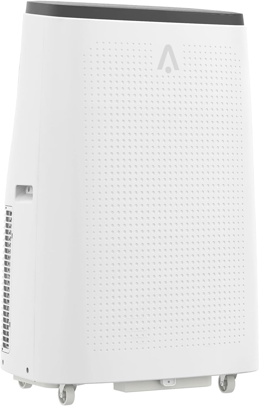 14,000 BTU Portable Air Conditioner with Dual Motor Fast Cooling, AC/Dehumidifier/Fan, Cools Up to 700 Sq Ft, 50 DB Quiet Sleep Mode, Remote & 24-Hour Timer,360° Mobility