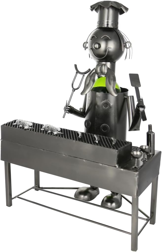 17 x 12 x 9 in. Wine Bottle Holder Large BBQ & Grill Master