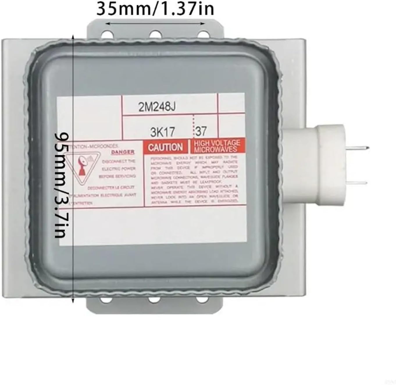 A0NC Microwave Magnetron Conveniently Install Microwave Oven Magnetron 2M248J Microwave Oven Tube Metal Texture For Microwave