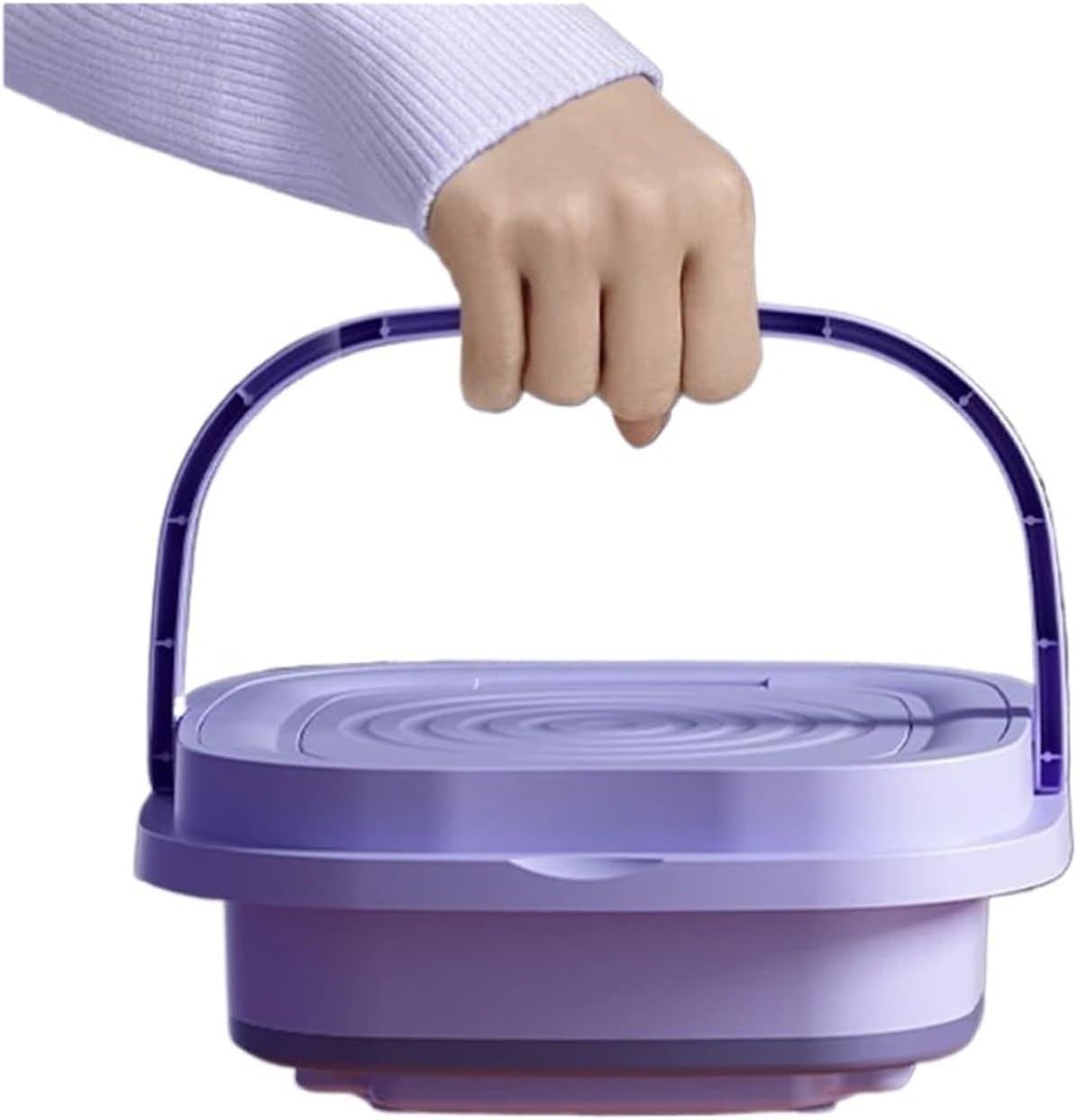 8L Portable Small Foldable Washing Machine With Spin Dryer Compatible With Socks Underwear Panties Washer Household Mini Washing Machine(8pcs,US)