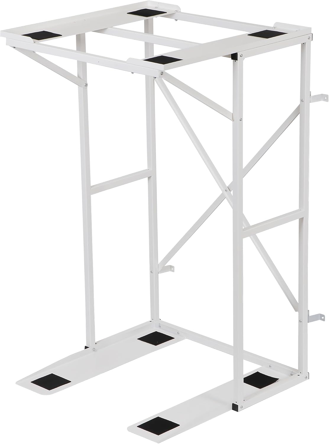 Universal Washer Dryer Stacking Rack Stand Heavy-Duty Carbon Steel, Premium Washer Dryer Stand Compatible with Most Brands and Models