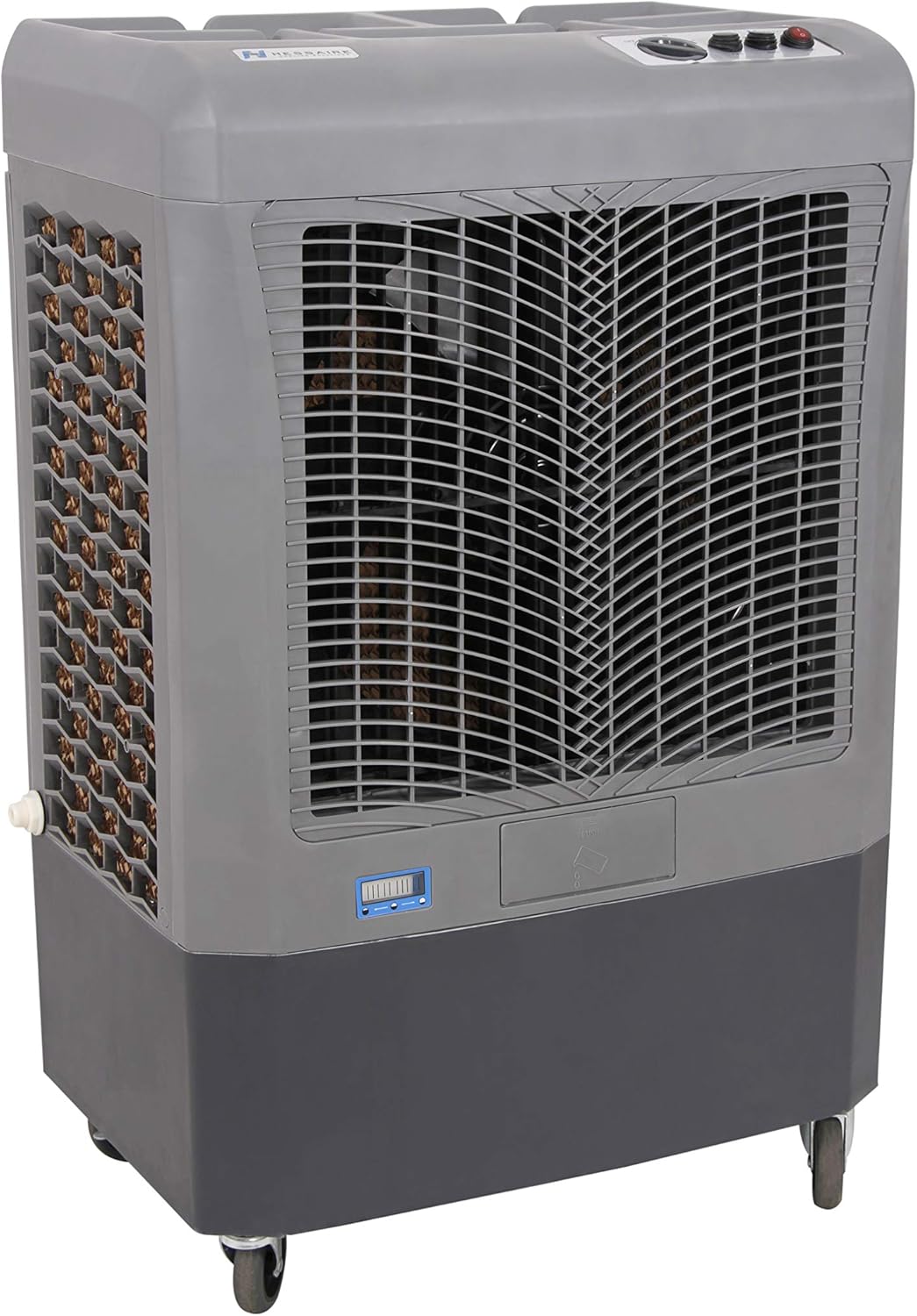 Portable Evaporative Air Coolers with Fan - Hessaire MC37M (3100 CFM) and MC18M (1300 CFM)