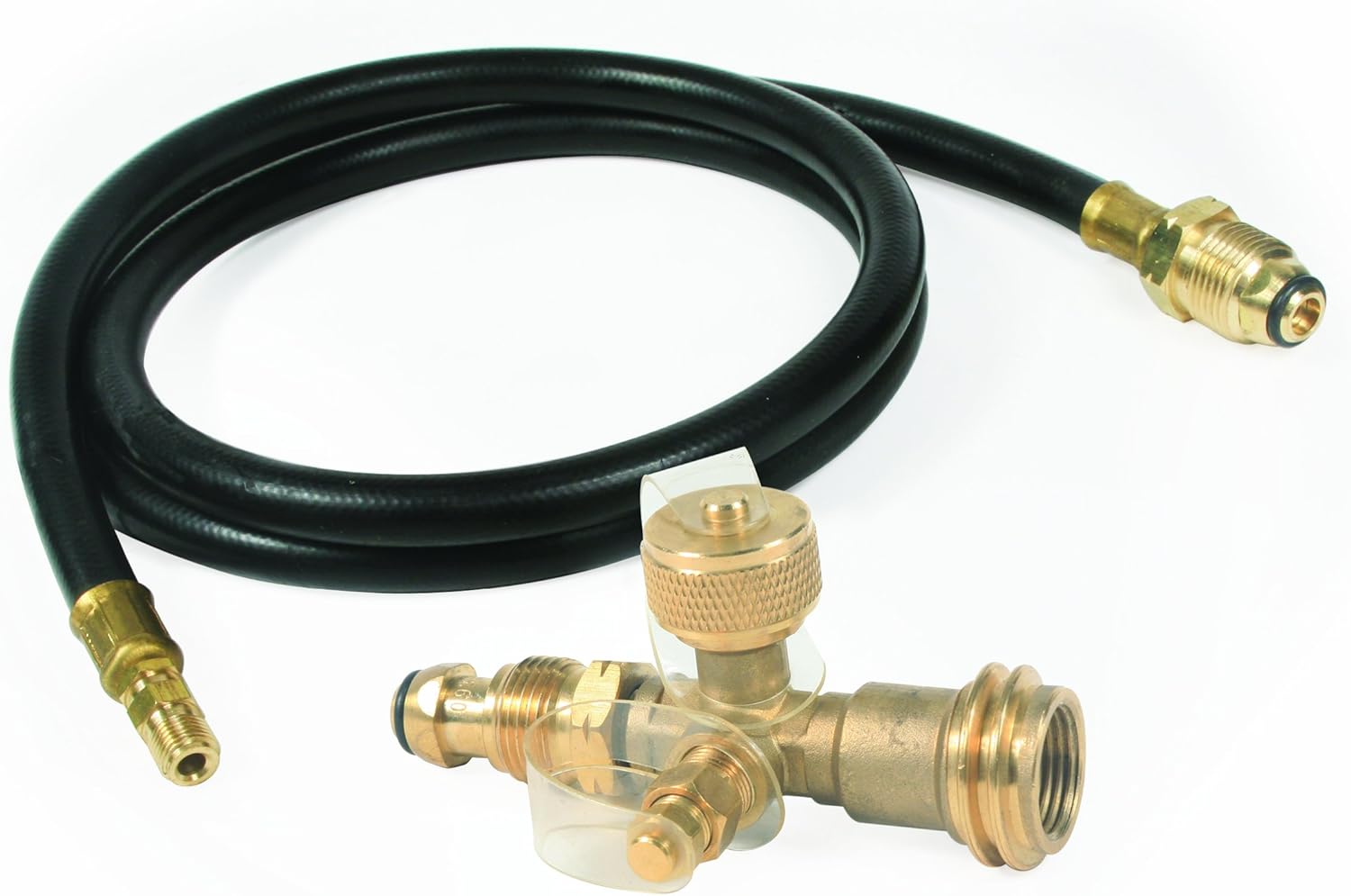 Camco 59125 Propane Brass Tee with 5' Hose