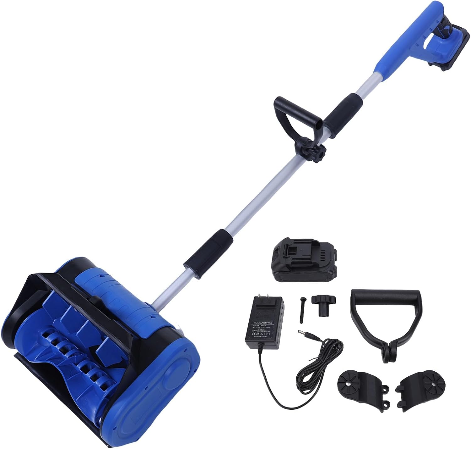 Electric Snow Shovel Cordless,Portable Electric Snow Shovel,4000mAh Max 26FT Throwing Distance Adjustable Handle,Hand Push Detachable Cordless Snows Thrower for Home School Road