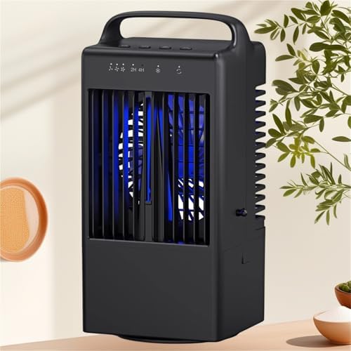 5.5in Portable Air Conditioners For Rooms 4-in-1 Cooling Dehumidifier Portable AC Unit With 900ml Water Tank Smart A/C Air Conditioner For Home/Office(Black)