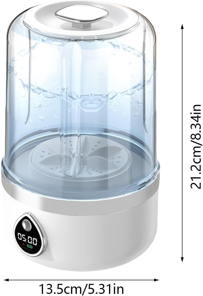 Underwear Washing Machine - Small Portable Laundry Tool | USB Powered Compact Clothes Cleaner For Socks Baby Kids Dorm Apartment Camping Travel | Deep Clean Effective Garment Washer Home Accessories