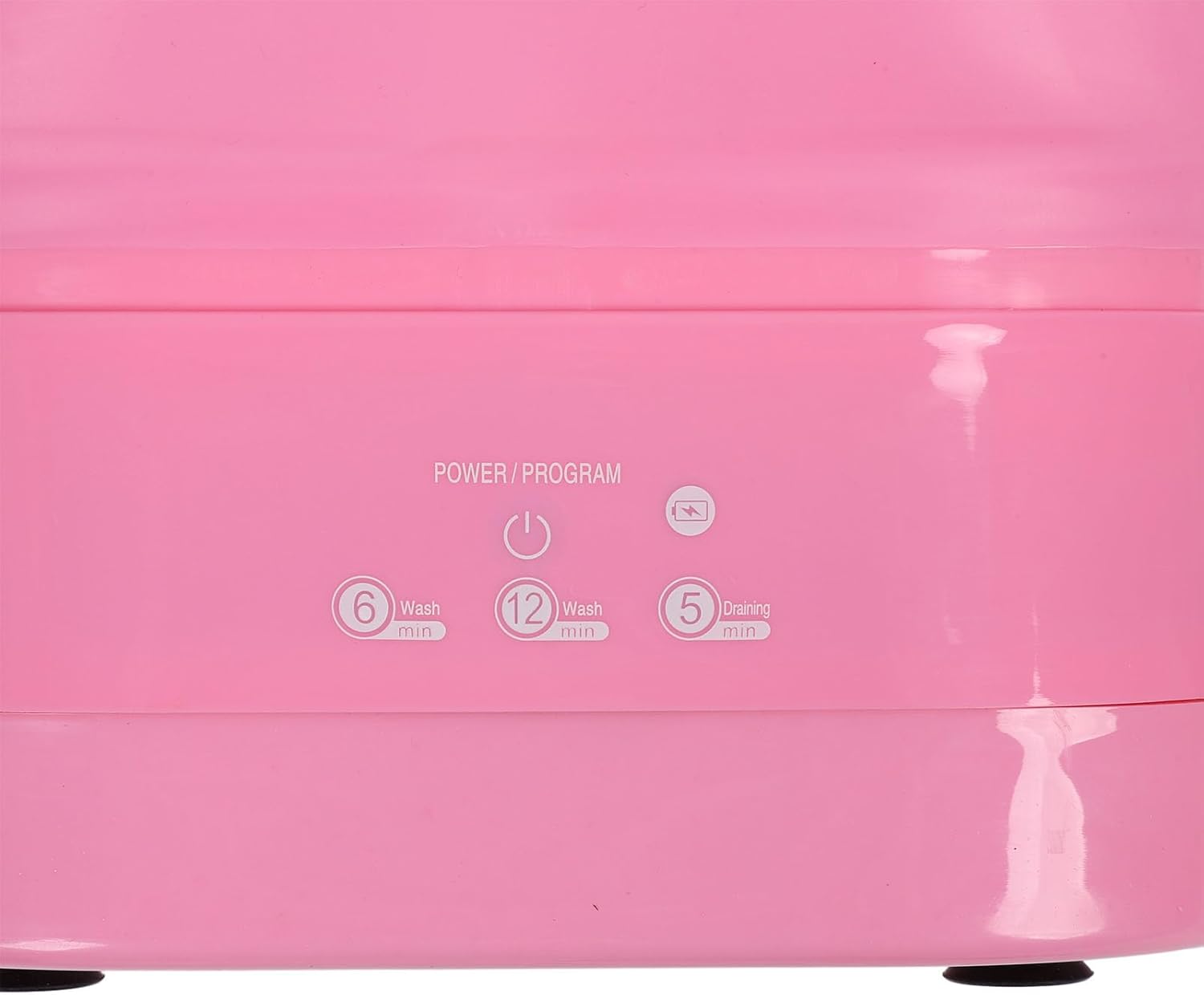 Portable Washing Machine, Mini Laundry Washer for Underwear, Baby Clothes, Sock, Small Delicates. Foldable Washer and Dryer Combo for Apartment, Home, Hotel, Camping, RV (Pink)