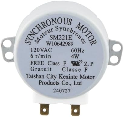 Whirlpool W10642989 OEM Microwave Turntable Motor, White