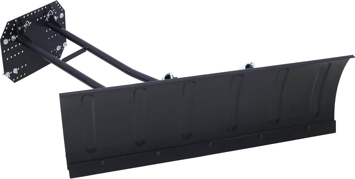 Universal SUV/Truck Heavy Duty Snow Plow Kit, ATV Plow System,Steel Blade Complete Universal Mount Package 47/55/59/72 inch (55Inch)