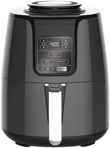 4 Quart AF100WM digital air fryer with cooking presets, wide temperature range and compact family size design