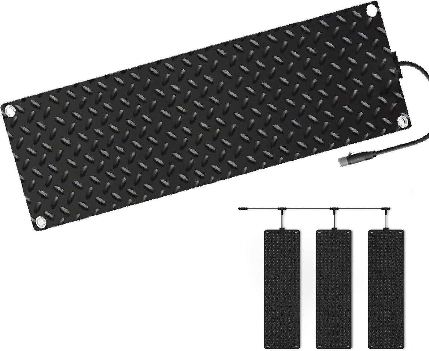 Snow Melting Mats Outdoor/Heated Snow Melting Mats/Electric Ice Melting Mats,50℃/122℉ Heated Outdoor Mats for Walkways | No Shoveling Needed | Safe for Stairs,Decks & Garage 21.65x47in