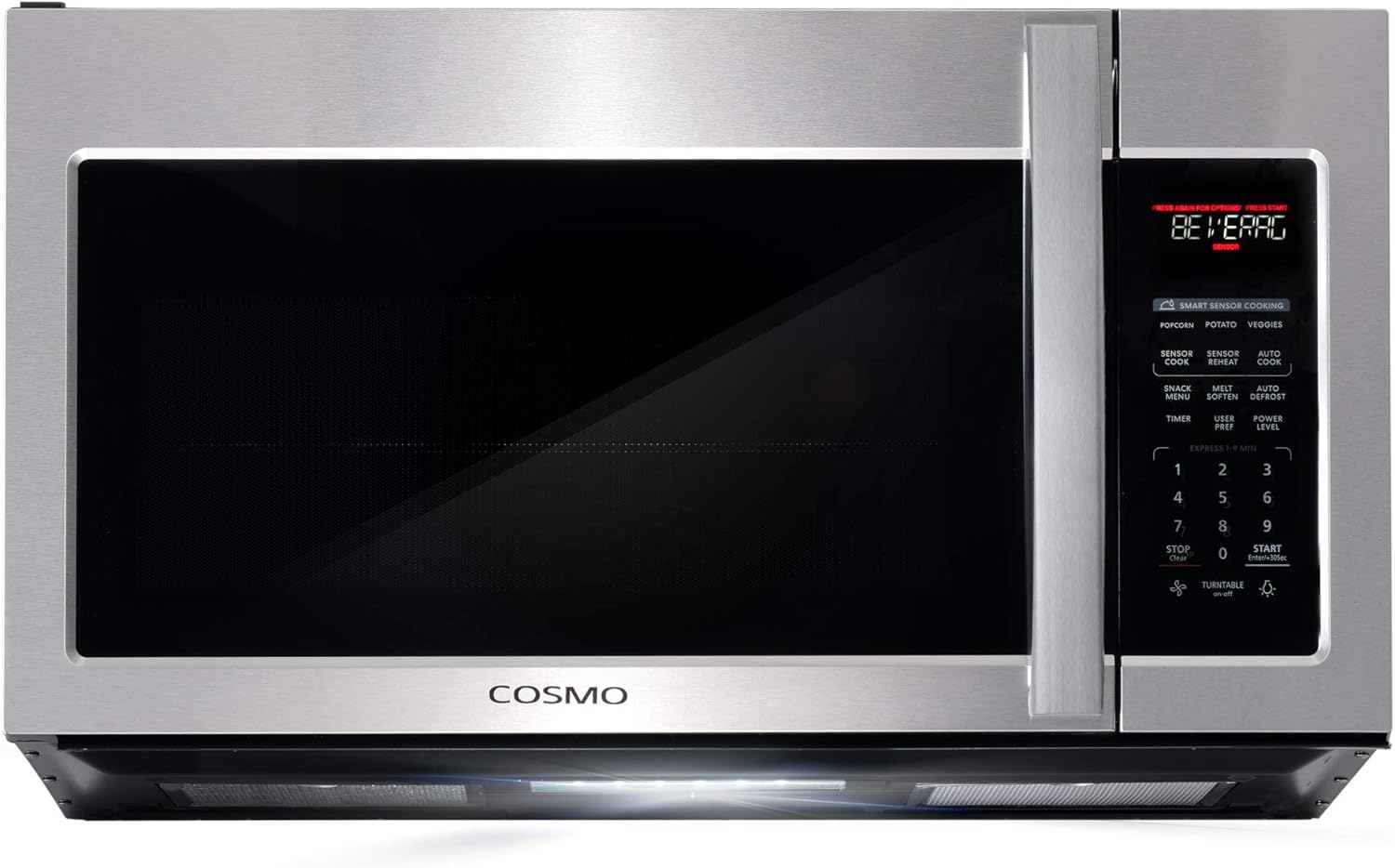 COSMO COS-3019ORM2SS 30 in. Stellar Collection 1.9 cu. ft. Over the Range Microwave Oven in Stainless Steel