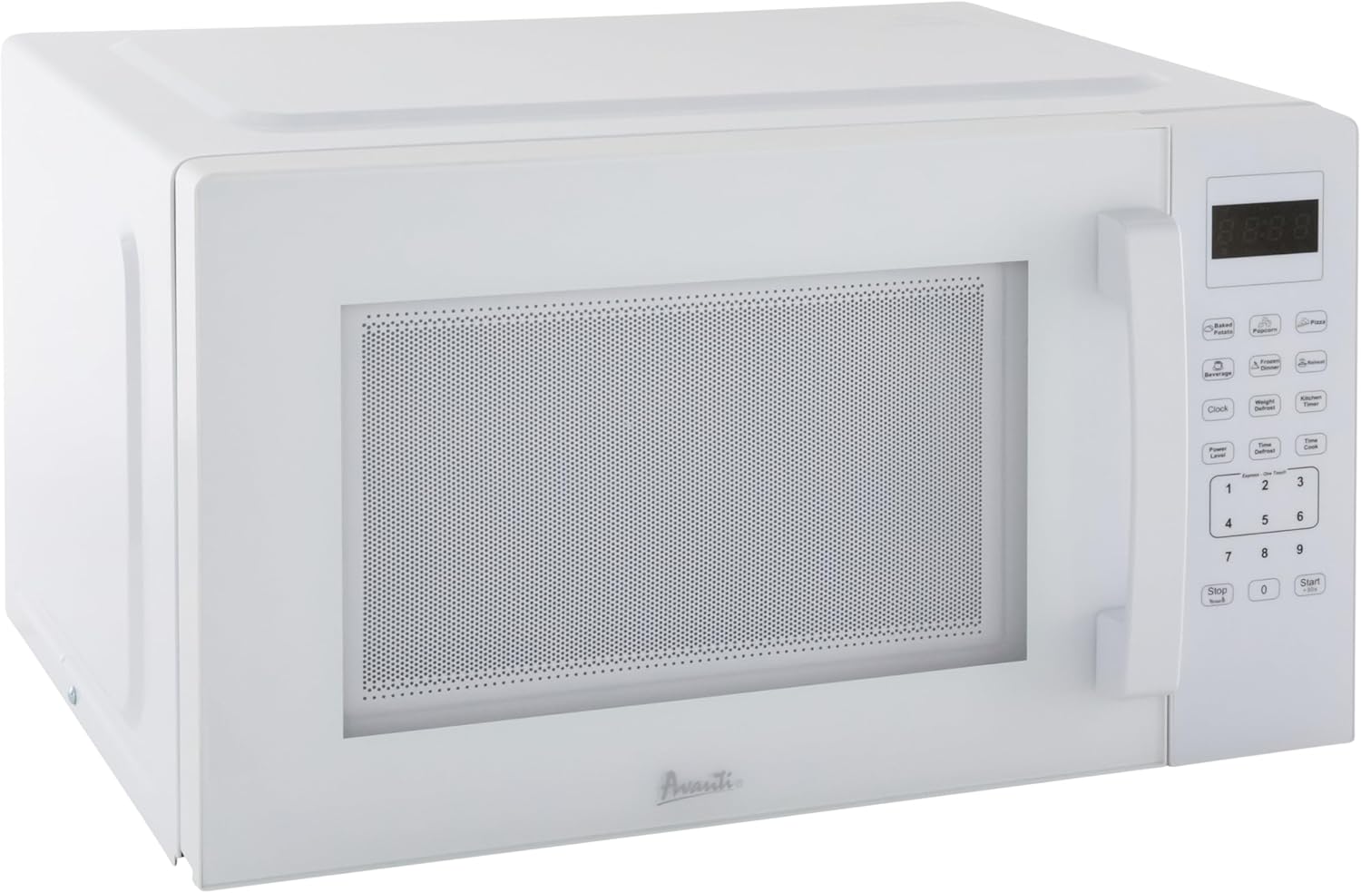 Avanti Microwave Oven 1000-Watts Countertop Compact with 9 Pre-Set Cooking Settings, Speed Defrost & By Weight, Electronic Control Panel and Glass Turntable, 1.5-Cu.Ft., White