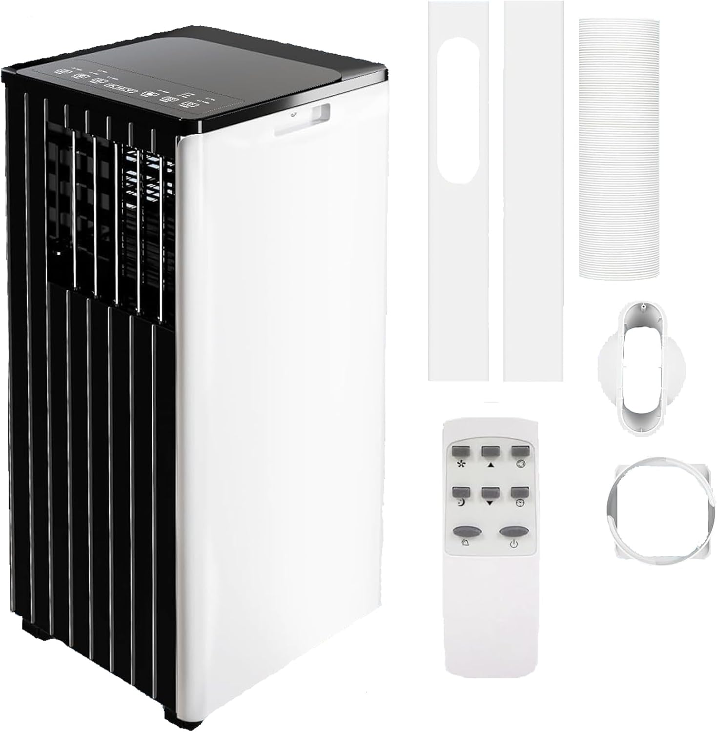 8000 BTU Portable Air Conditioner, 3-In-1 AC Unit with Fan & Dehumidifier, Quiet Cooling for Rooms Up to 350 Sq.Ft, Remote Control & 24H Timer, Standing AC Unit for Bedroom, Office