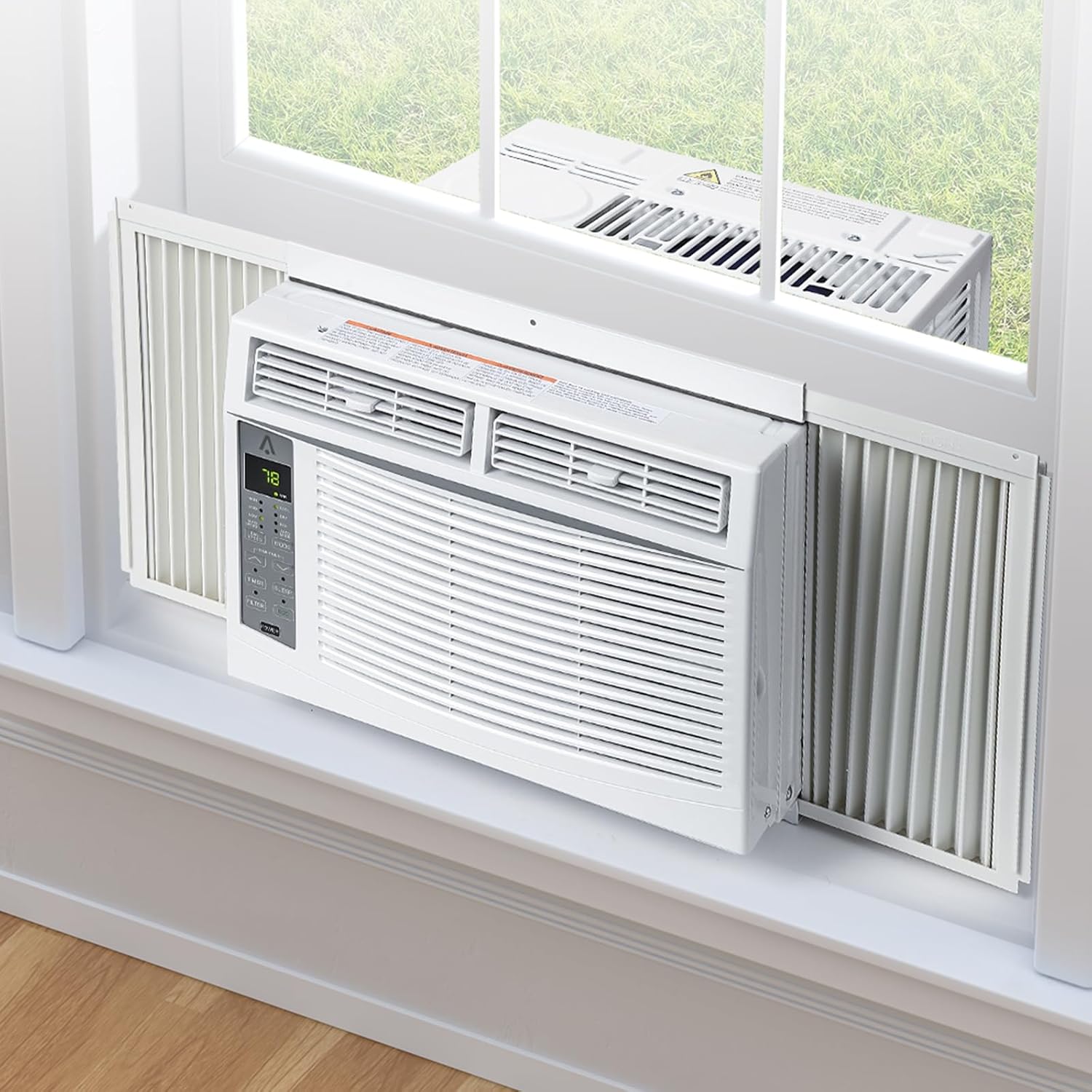 GAOMON Window AC Unit 6000 BTU, Efficient Cooling Window Air Conditioner with Remote and App Control, Window-Mounted Room Air Conditioner for Rooms up to 250 Sq.ft, 3 Fan Speeds, Easy Install Kits