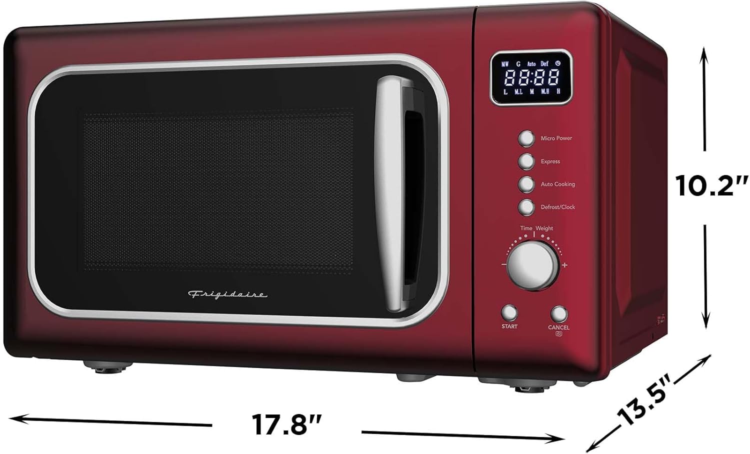 FRIGIDAIRE EMW788RETRO 0.7 cu. ft. Retro Microwave, Red-Silver