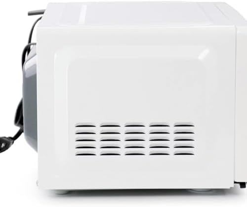 0.7 Cu Ft 700W Countertop Microwave Oven in White – Compact Microwave with 10 Power Levels, LED Display, Express Cooking, Kitchen Timer & Child Lock (White)