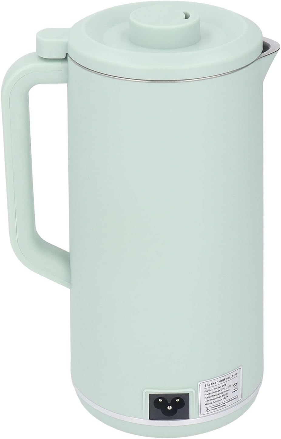 Akozon Akozon Intelligent MultiFunctional Soy Milk Blender Machine – Automatic Countertop Blender with 10 Leaf Stainless Steel Blades, Easy, and Temperature Control for (Green US Plug 110V)