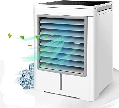 Portable Air Conditioner Fan, Mini Evaporative Cooler, Personal Air Cooler, Quiet Desktop Fan for Home Office Travel