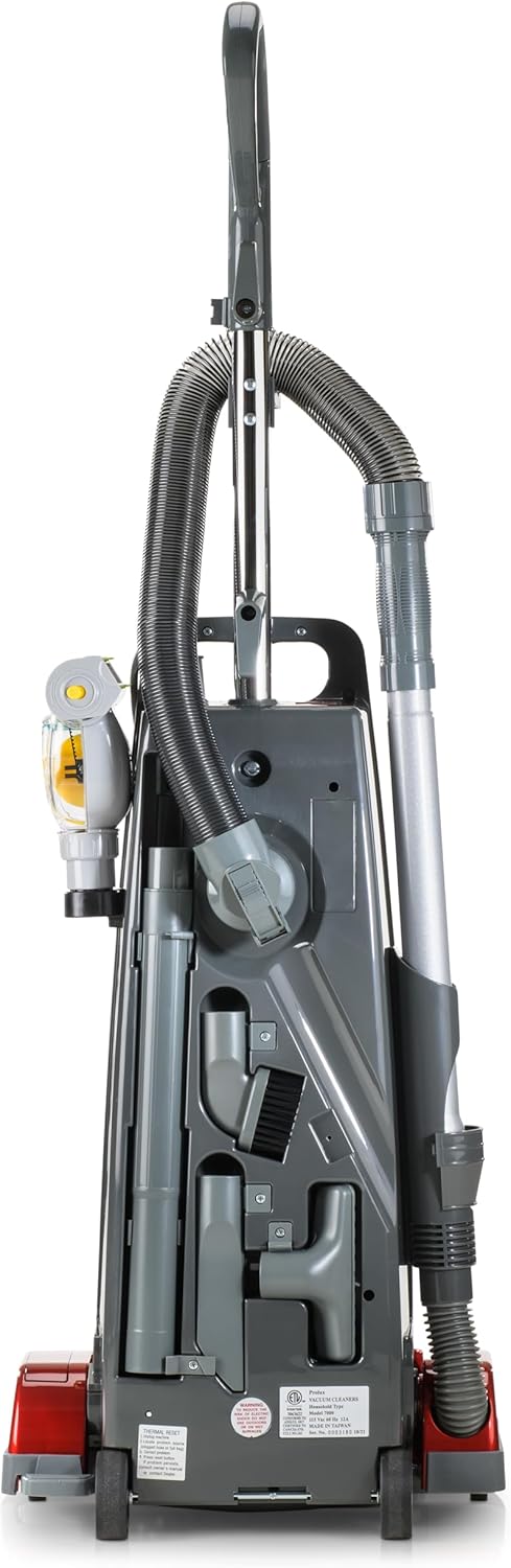 Prolux 7000 Upright Vacuum – Powerful True HEPA Filtration, Bagged Dust Chamber, Stainless Steel Brush Roll, Onboard Tools