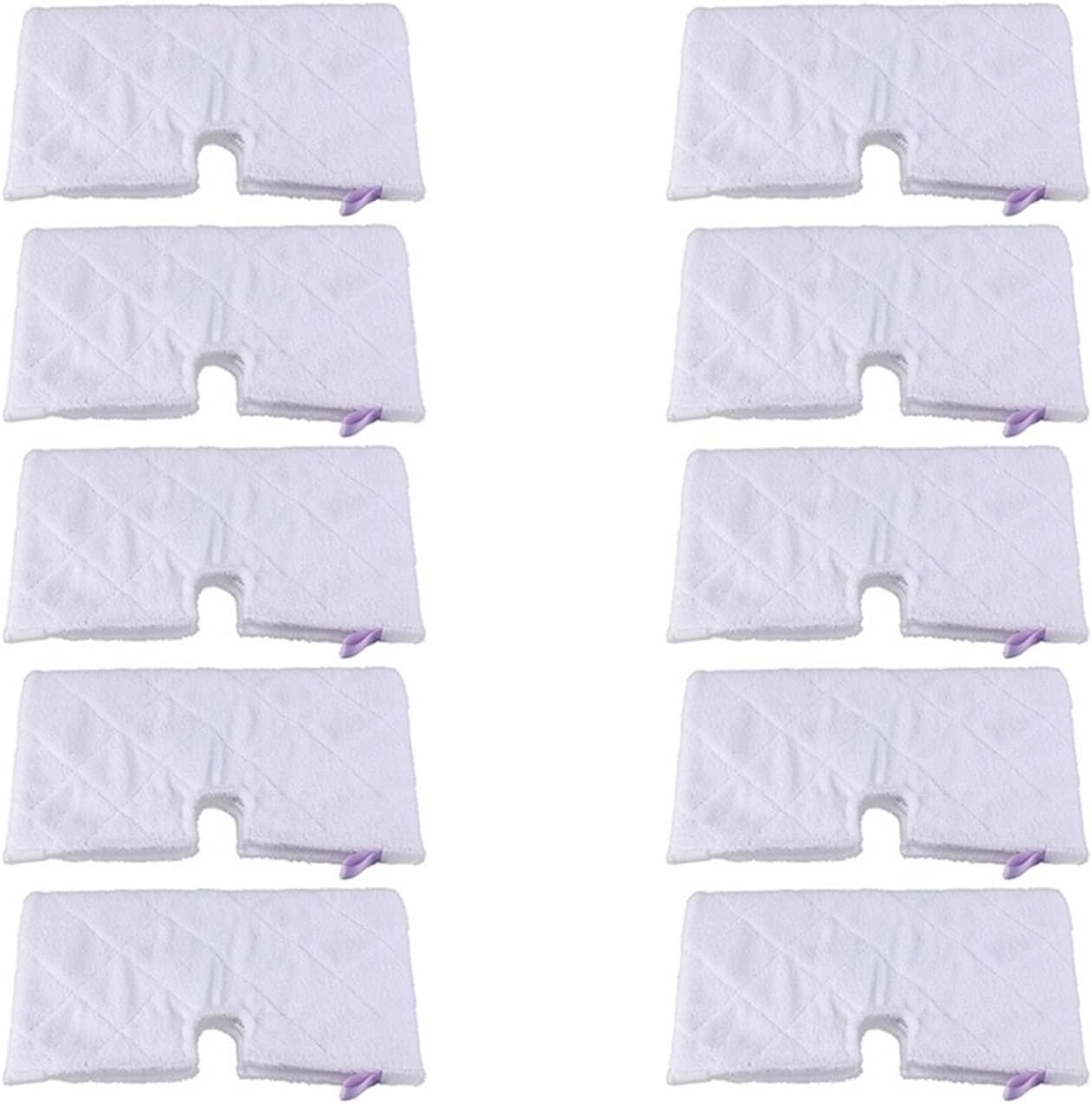 LANGshaw 10PCS Washable Multifunctional Replaceable Mop Heads Compatible for Shark S3550/S3901/S3601/S3501 Series Steam Cleaner Parts Leisurely