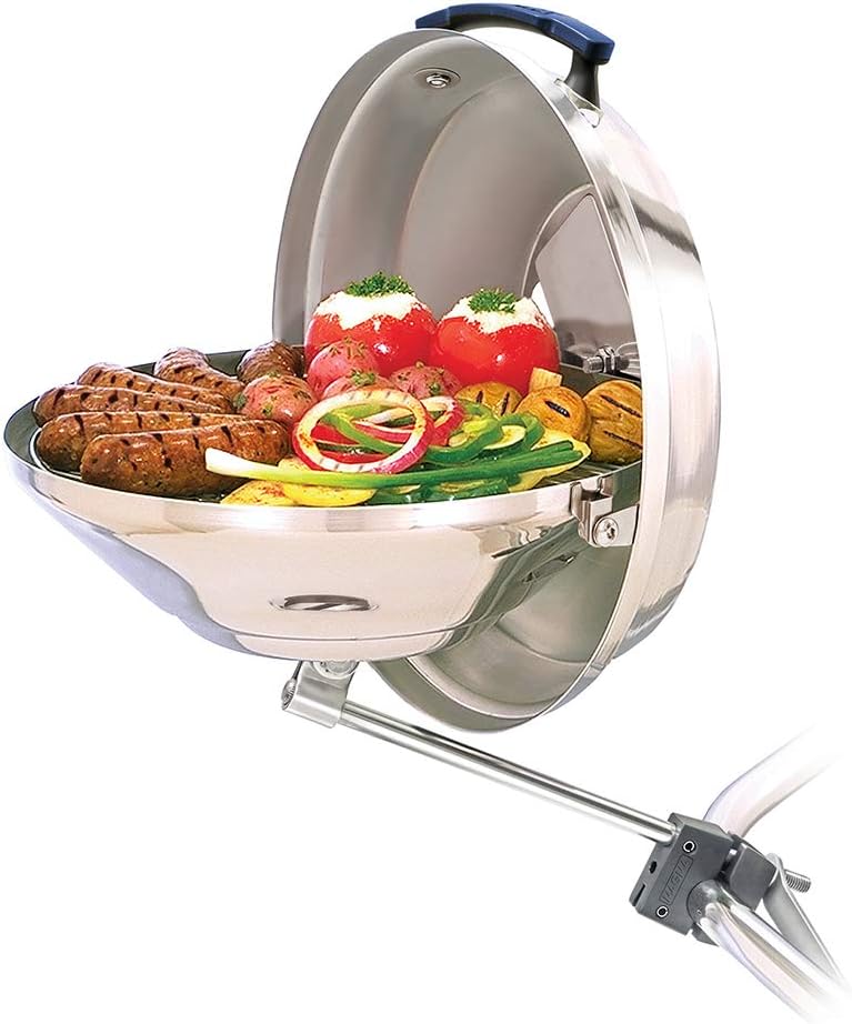 Magma Products Marine Kettle, Charcoal Grill w/ Hinged Lid