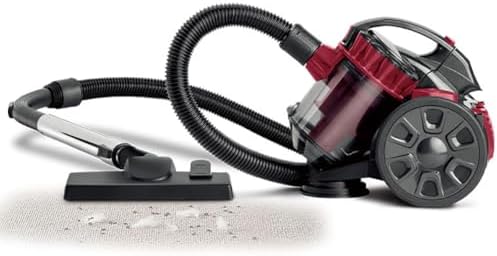 Hard Floor Cleaner Vacuum - 2600W Bagless Cylinder, 1.5L Capacity, 4-Stage HEPA Filter, Turbo Tool for Pet Hair, Dust and Dirt Removal. Efficient and Powerful Cleaning Solution.